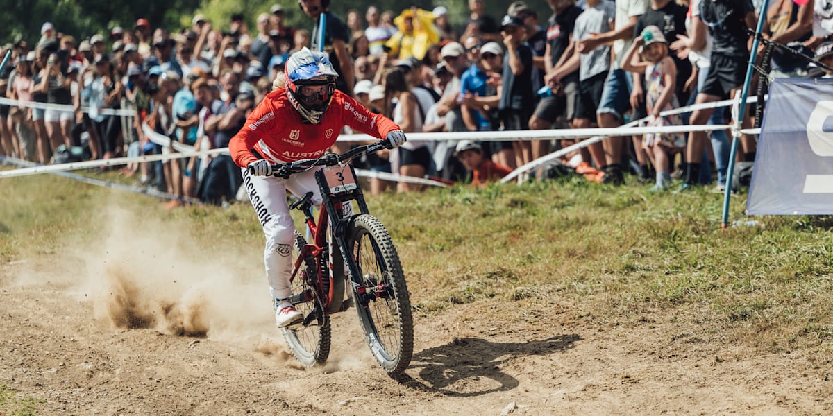 Run vainqueurs descente Mondiaux de VTT aux Gets 2022