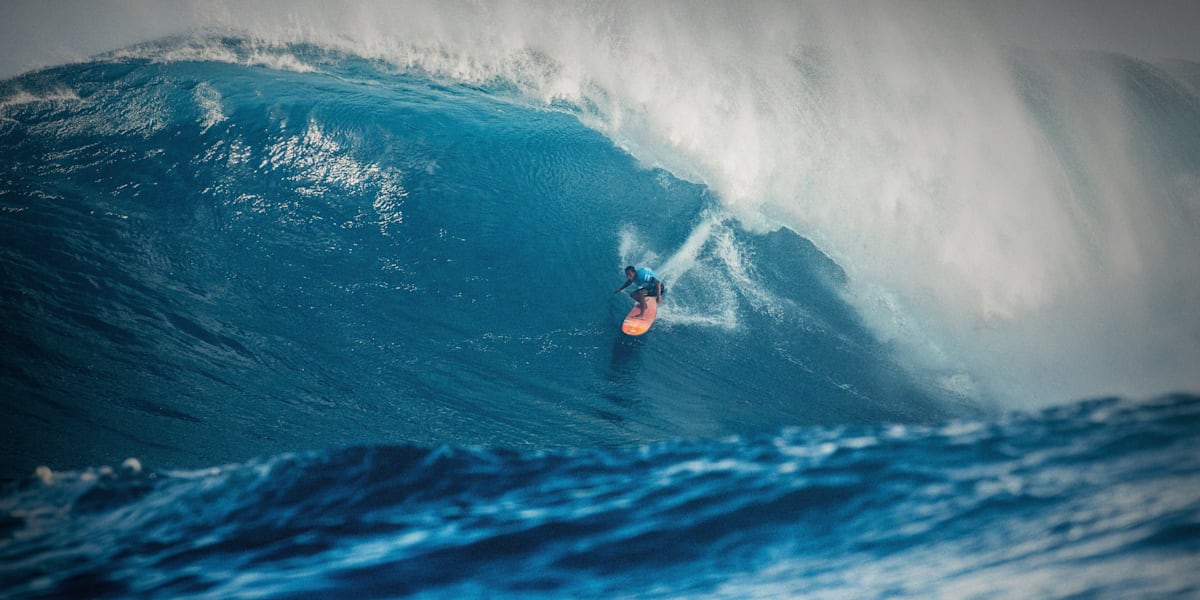 Big swell at Pe'ahi (Jaws) Maui. The stars aligned on December 31st 2019  with a