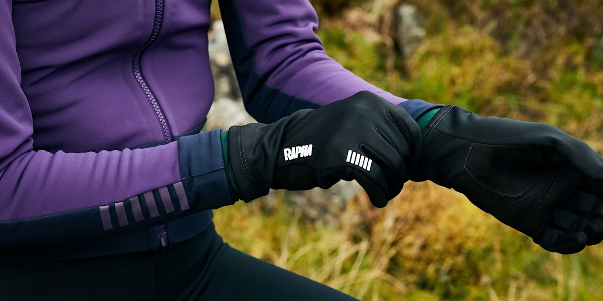 Black Pro Team Winter gloves, rapha