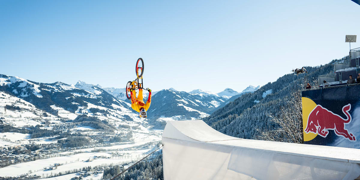 MTB pro Fabio Wibmer performs on the Strief interview