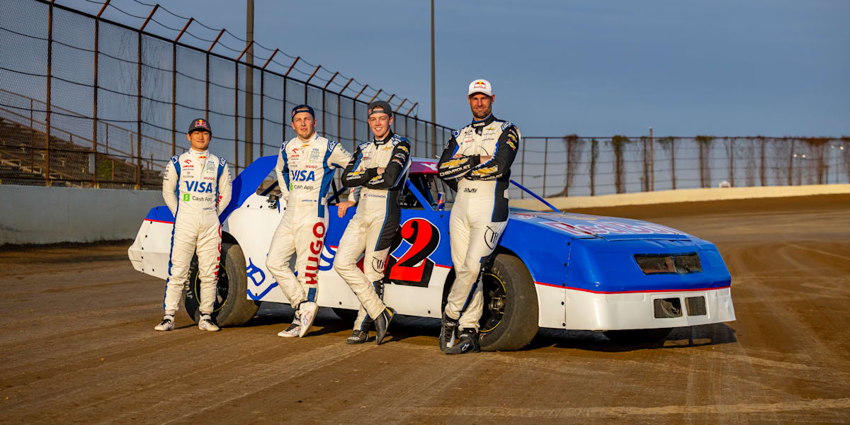 Yuki Tsunoda and Liam Lawson take on a NASCAR challenge