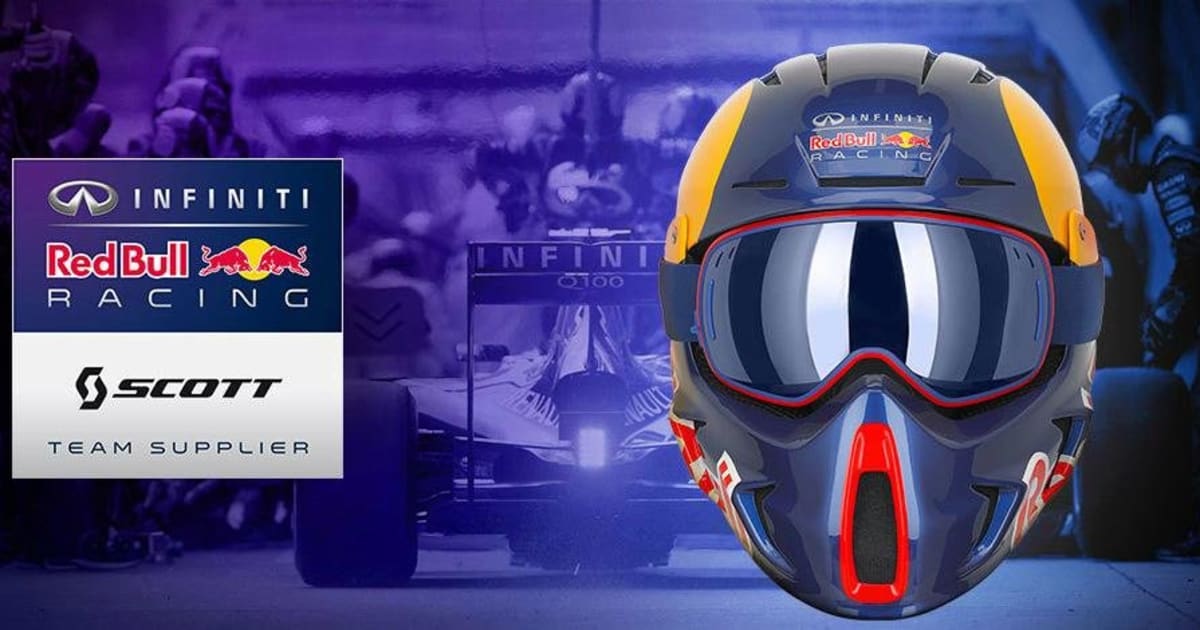 Casco scott red bull 2025