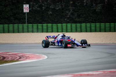 The STR13, the brand new car of Scuderia Toro Rosso, performs ahead of the 2018 F1 season.