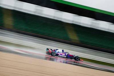 The new Scuderia Toro Rosso F1 car, the STR13 performs in the preview test of the 2018 F1 season.