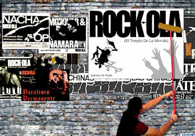 Portada del libro "Rock-Ola: El Templo De La Movida" de Antonio De Prada.