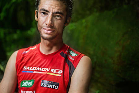 Kilian Jornet portrait in the woods of La Palma