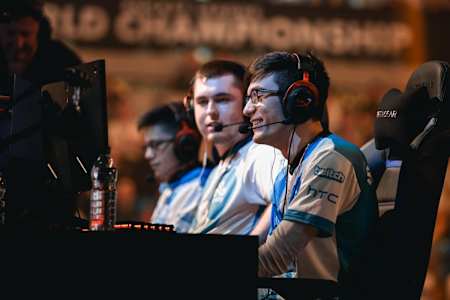 Cloud9's Rocket League team at the RLCS World Championship