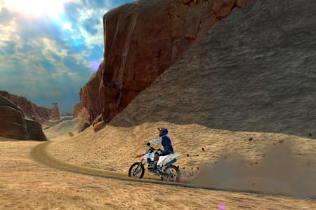 A screenshot from Dirt Bike Unchained.