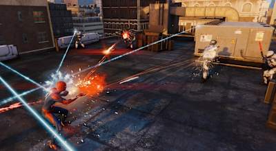 A screenshot of the Spider-Man PS4 web shooter gadget