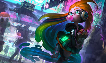 A shot of Zoe in League of Legends