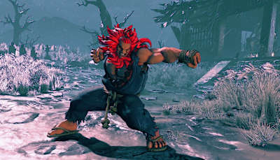 Image of the Street Fighter V character Akuma.