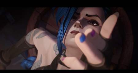 Jinx in the show Arcane.