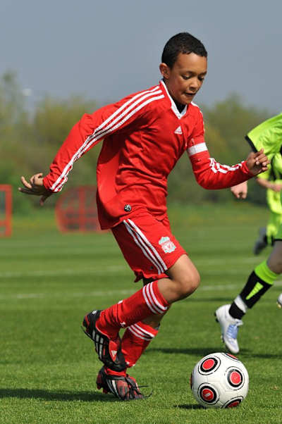 An image of footballer Trent Alexander-Arnold as a youth.