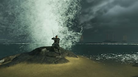 La isla de Wakou de Ghost of Tsushima es un lugar perfecto para una foto junto a la playa.