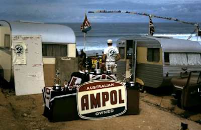 The set-up for the 1967 Australian championships at Bells Beach.