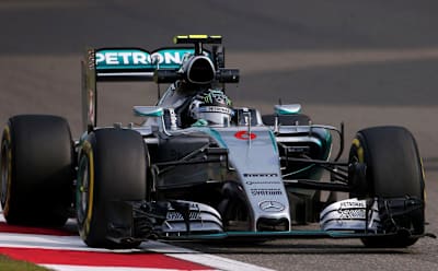 Nico Rosberg in F1 action.