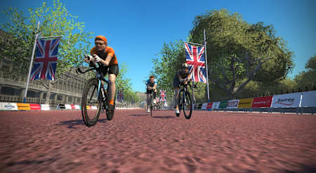 Zwift London course the Mall