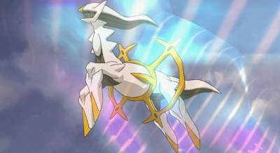 The Pokémon Arceus.