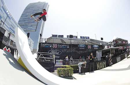 Ryan Decenzo performs at Summer X Games LA 2013 in Los Angeles, CA, USA on August 3 2013.