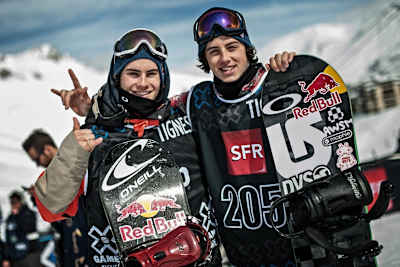 Себ Тутс и Марк Макморрис в уже далеком 2013 на соревнованиях X Games в Тинь, горнолыжном курорте во Франции.