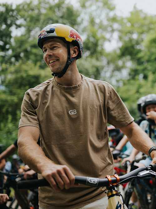 Dawid Godziek na bike breakfast 