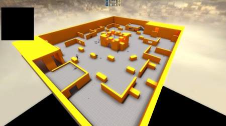 A screenshot of the work in progress Castle map created for the Red Bull fLick CS:GO tournament series.