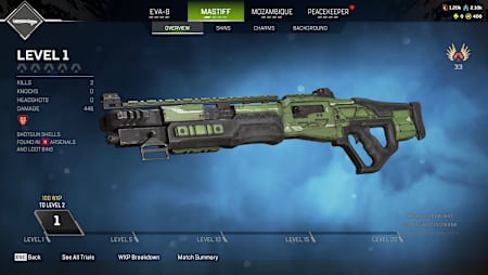 Mastiff Shotgun weapon in Apex Legends.