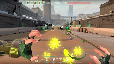 A screenshot of Skye’s regrowth ability in Valorant by Riot Games.