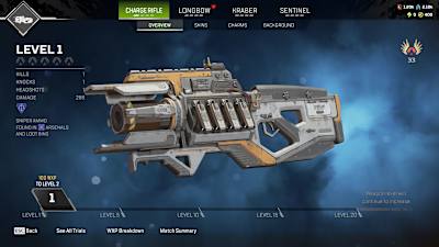 Charge Rifle weapon in Apex Legends.