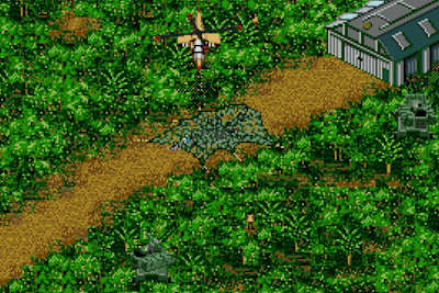 Une image du jeu Jungle Strike, un jeu de simulation aérienne culte de la Sega Mega Drive.