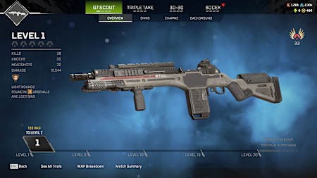 G7 Scout in Apex Legends.