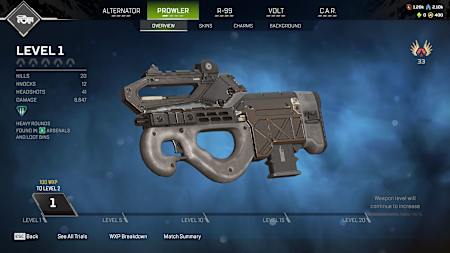 Prowler Burst PDW weapon in Apex Legends.