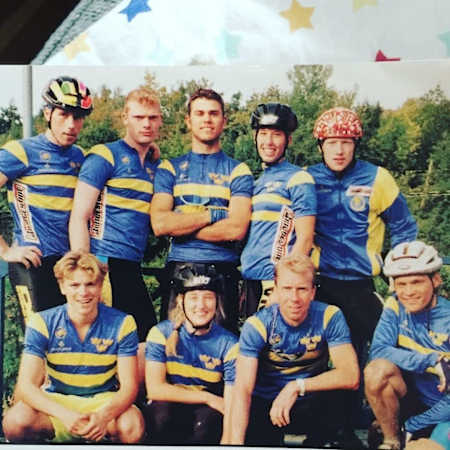 Team Sweden in the early 90's - Malin and Tommy on the right.