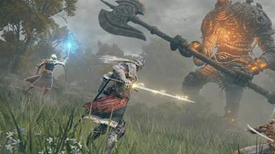 Screenshot aus dem Elden Ring Multiplayer. Im Koop können drei Spieler gemeinsam an den Start gehen, auch PvP-Duelle sind möglich.