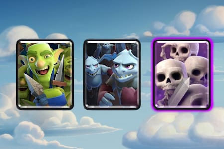 Examples of Clash Royale swarm units.