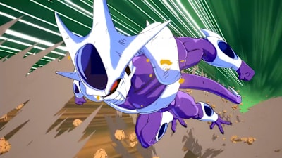 A screenshot of Cooler from Dragon Ball FighterZ