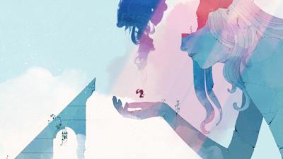 A screenshot of Gris’s opening moments.