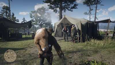 Screenshot of a cougar in Red Dead Redemption 2.
