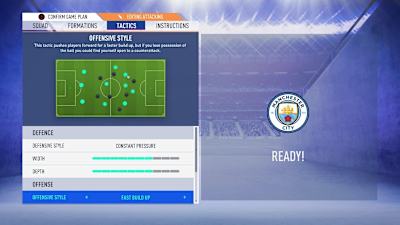 Be wary of getting caught out in defence when using a ‘fast build up’ style