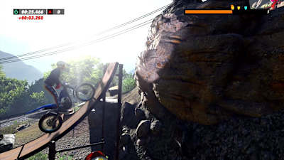 A screenshot from Trials Rising level UK UP.