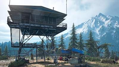 A camp in Days Gone
