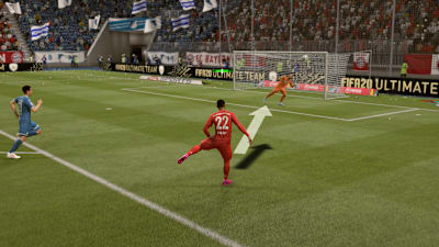 FIFA 20 shot on target