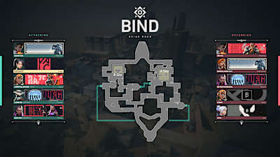 El mapa Bind de Valorant.