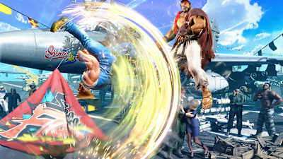 La Patada salto mortal de Guile castiga a Ryu en el aire en Street Fighter 6.