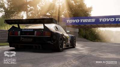 Screenshot aus Project Motor Racing zeigt einen Boliden auf der Strecke.
