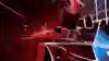 A screenshot of VR video game Beat Saber in action.