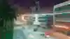 Screenshot from GTA: Vice City shows the fictional Miami at night.