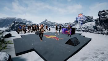 MC Skone and MC Rapder battling it out in the final of Red Bull Batalla de los Gallos International Final at Santo Domingo, Dominican Republic on December 12, 2020.