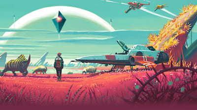 A promo shot for video game No Man's Sky
