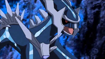 Dialga est un Pokémon légendaire de type Acier et Dragon. Il est le seul Pokémon de ce double type.